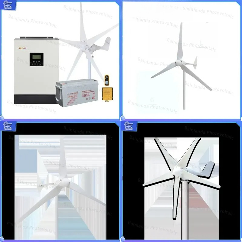 Renewable Energy Generation - Zestaw turbiny wiatrowej 1000W, system solarny
