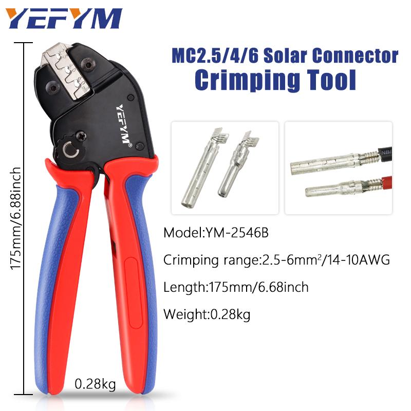 Mc4 Crimping Tool - Narzędzie do zaciskania słonecznego YM-2546B dla