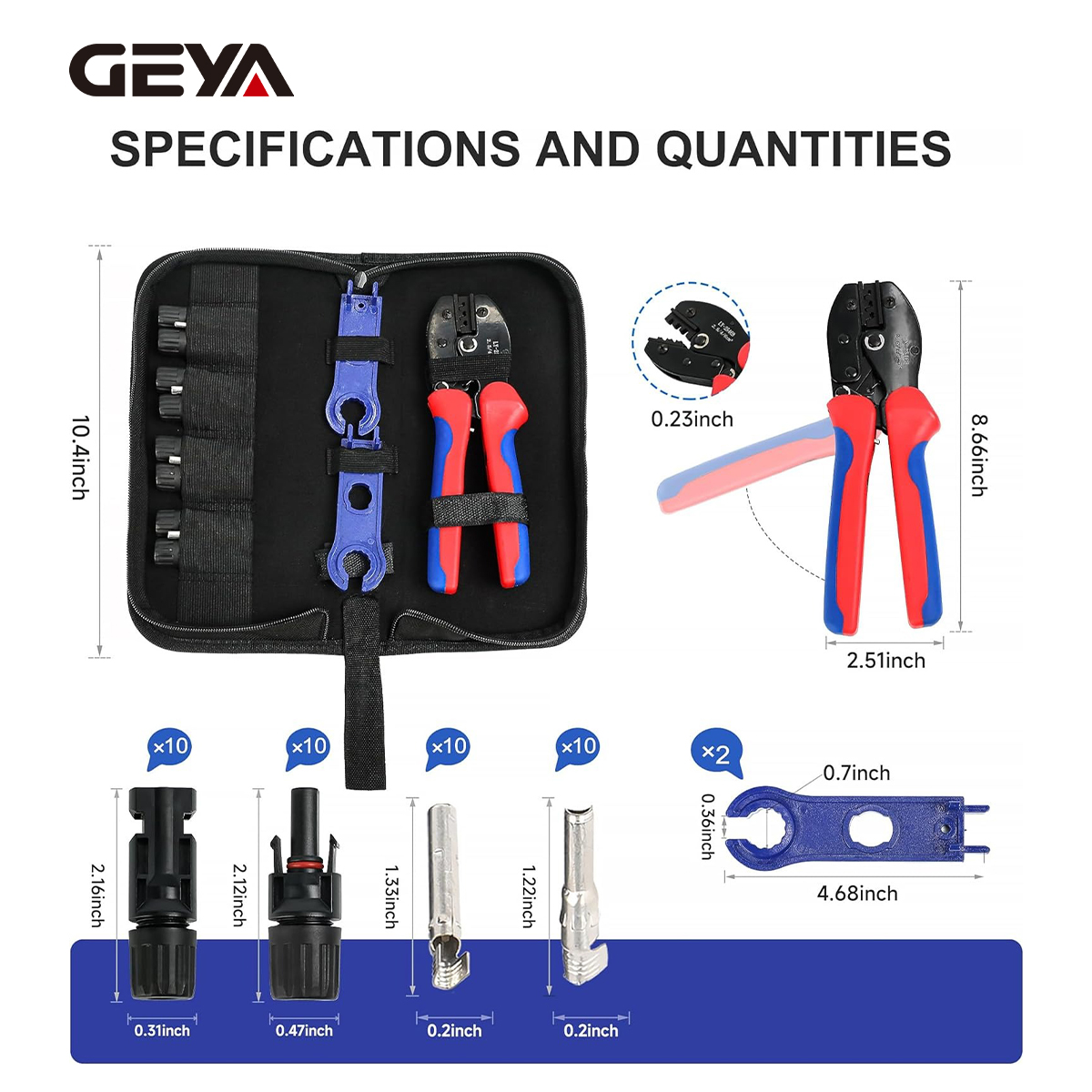 Zestaw narzędzi do zaciskania  – Mc4 Crimping Tool recenzja i cena